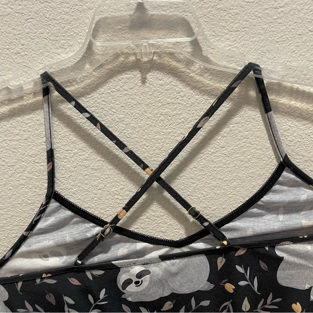 ModCloth Medium Sloth Sleep Romper - Picture 2 of 4